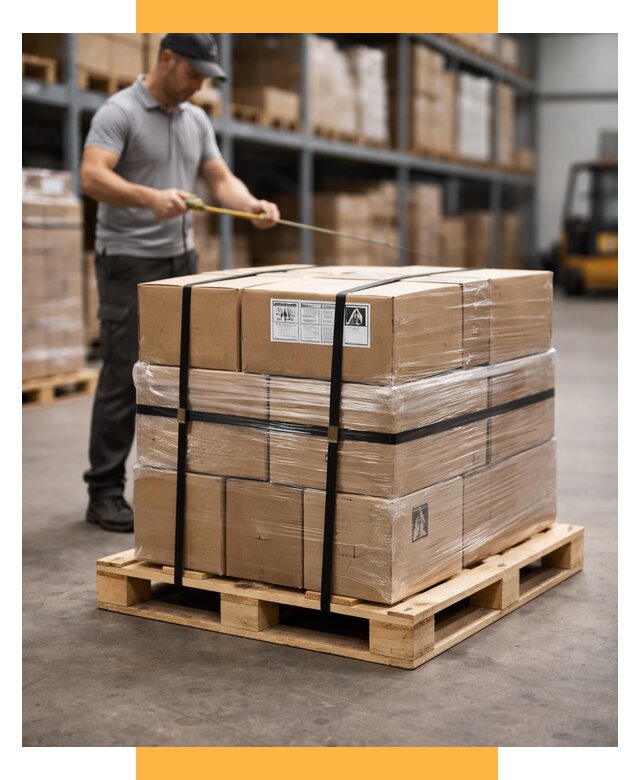 Упаковка и паллетирование грузов от 3616 р. | СетСервис-Слы