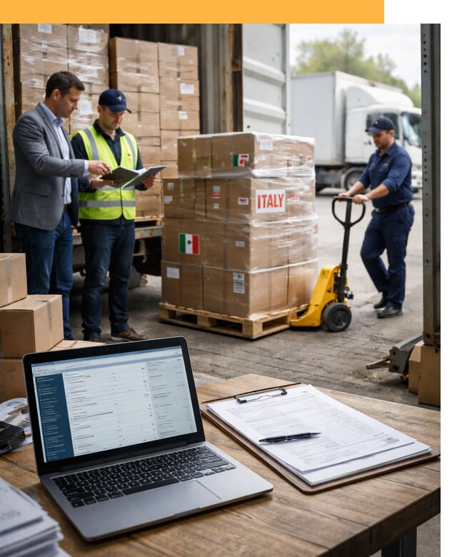 Доставка грузов из Италии: морские и авиаперевозки от 18598