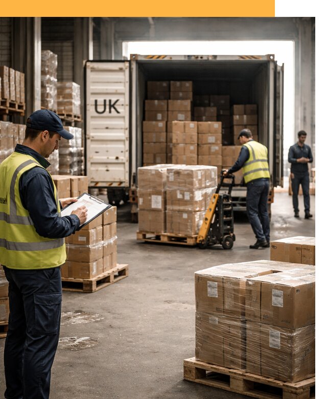 Доставка грузов из Великобритании с таможенным оформлением от 12915