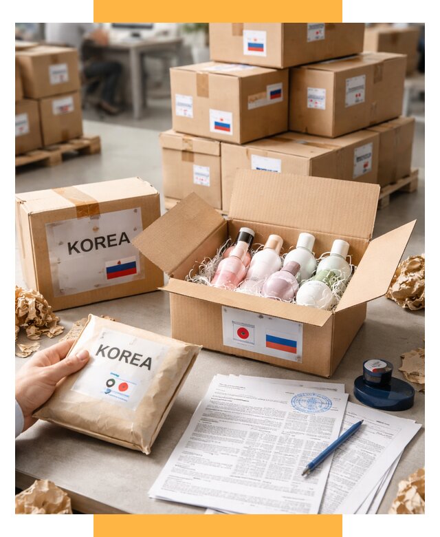 Доставка косметики из Кореи от 8782 р. под ключ | СетСервис-Слы