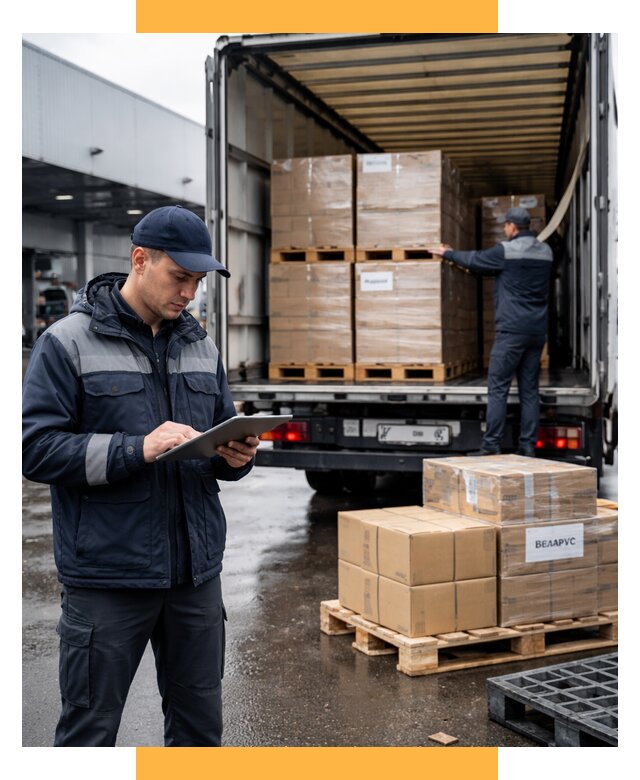 Доставка грузов из Беларуси от 15498 р. логистика СетСервис-Слы